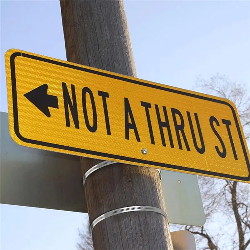 DT17 Street Sign Mounting Bracket Adjustable for Large Poles 4 to 15 inch Metal Hardware 2 Pack