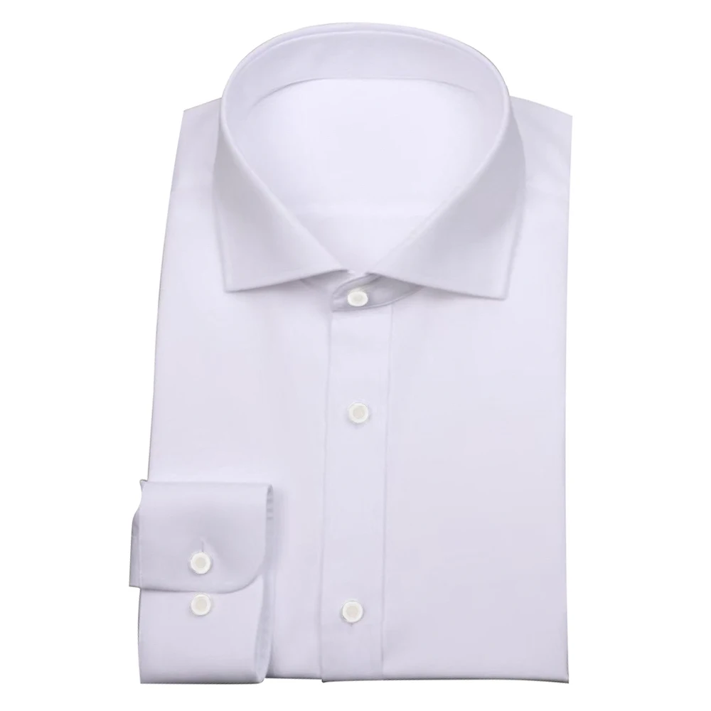 Excellent 100% Cotton White Shirt Custom Made Dress Shirts For Men High Quality Men Clothing Tailor Made Mens Designer Clothes