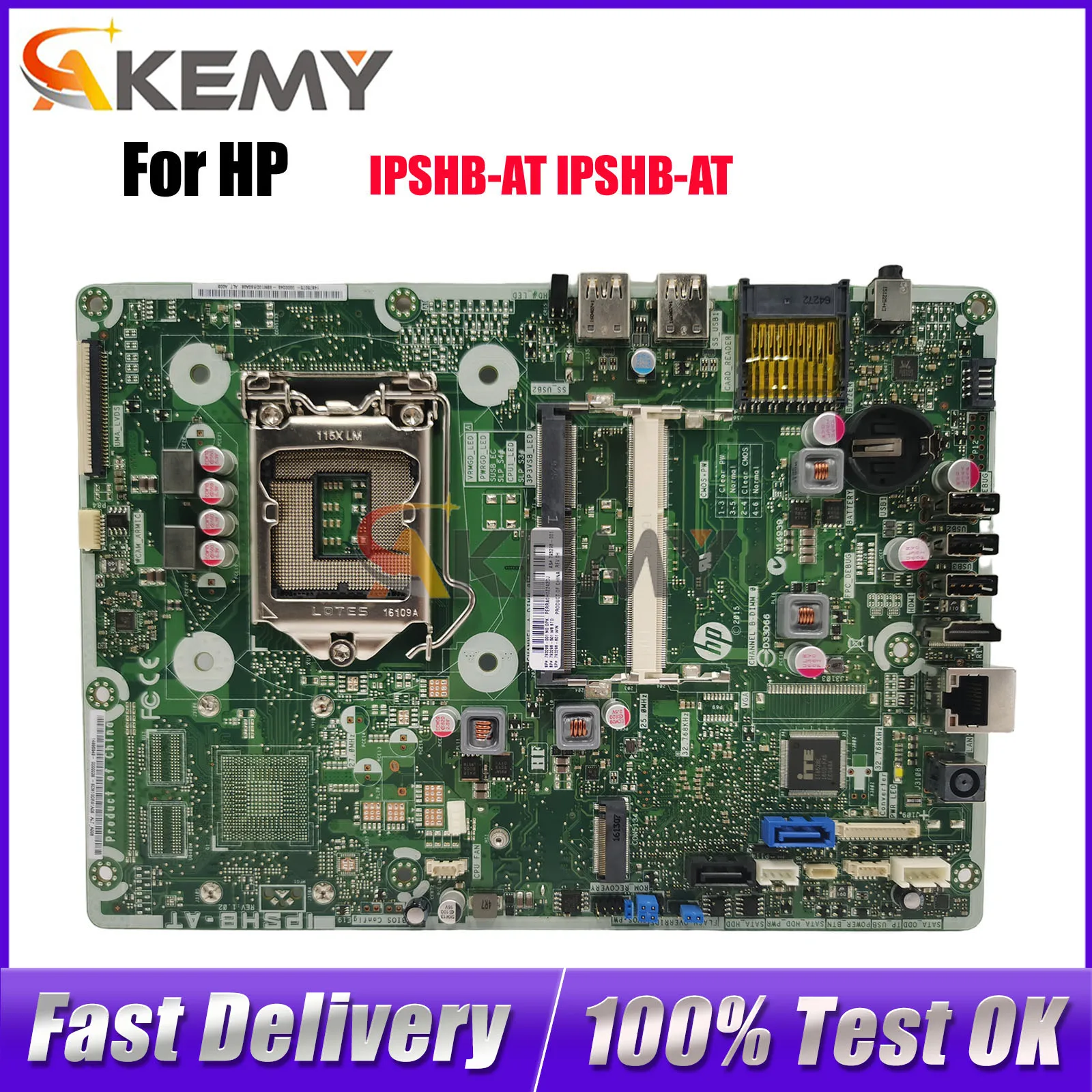 

IPSHB-AT For HP Pavilion 22-3 23-r AIO Motherboard With DDR3 793298-601 793298-601 793298-001 100% Fully Tested