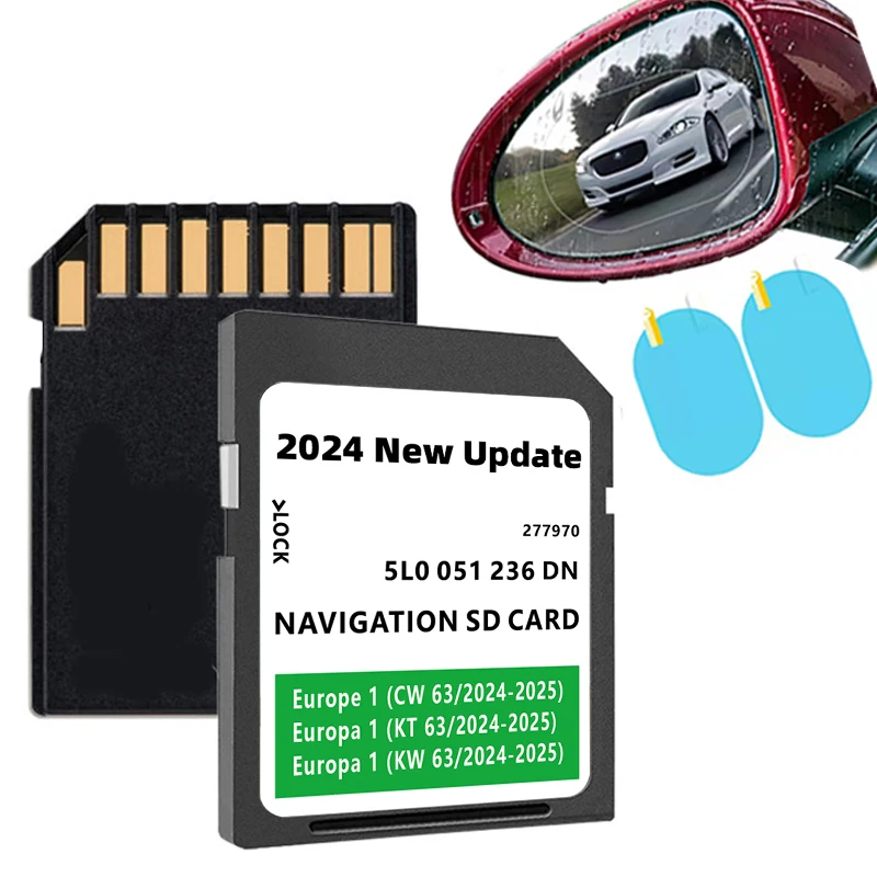 Maps for Skoda Rapid GPS SD Card Navigation 2024-2025 GEN2 Europe Version Software Update with Free Anti Fog Flim GPS Para Auto