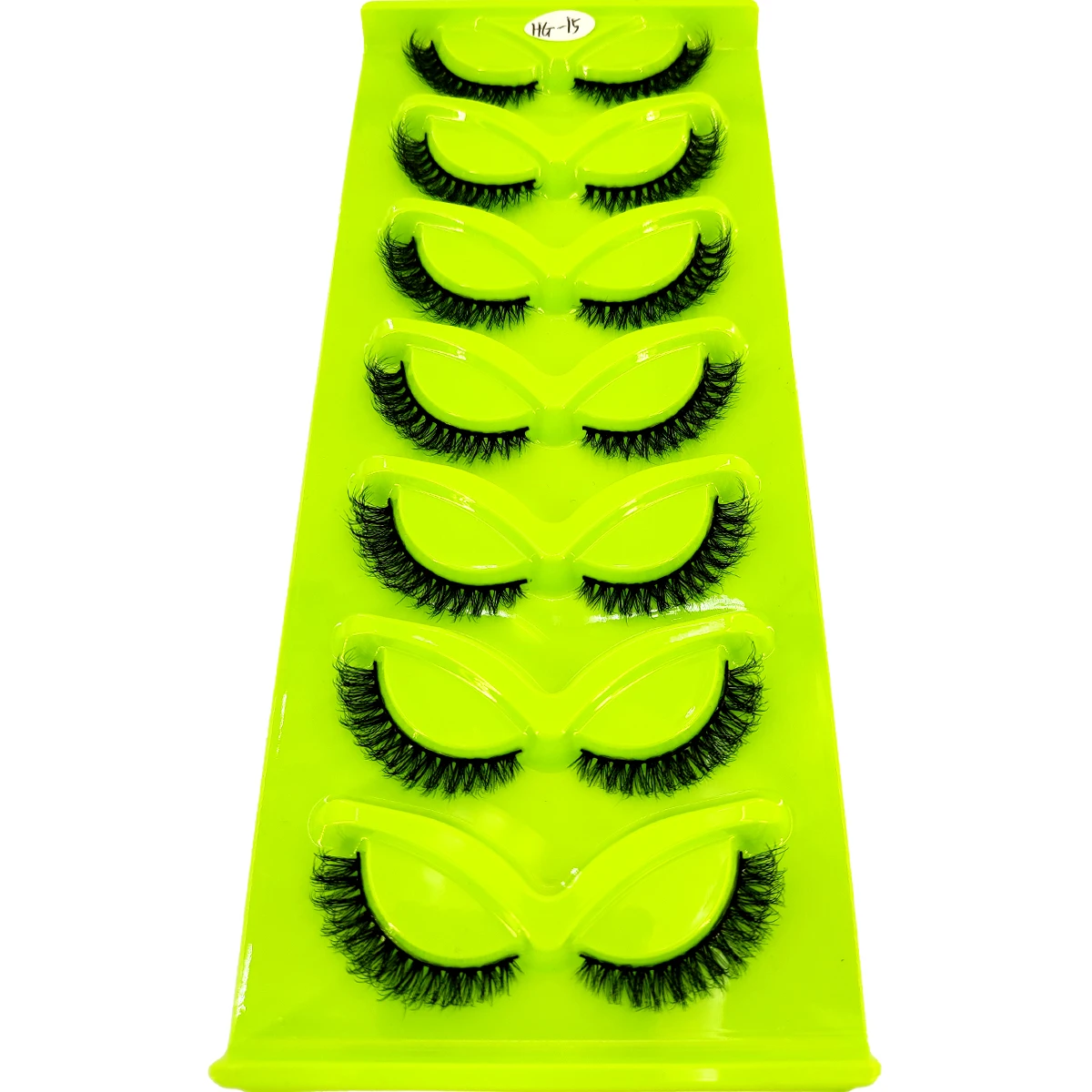 HBZGTLAD 7 Paar Katzenwimpern, flauschige künstliche Nerzwimpern, natürliches Aussehen, falsche Wimpern, tägliche Party, wiederverwendbare Kosmetik