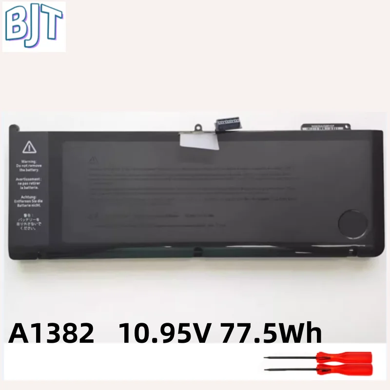 

New A1382 Laptop Battery for Apple MacBook Pro 15" A1286 2011 2012 Version MD318 MD322 MD103 MD104 MC721 MC723 10.95V 77.5Wh