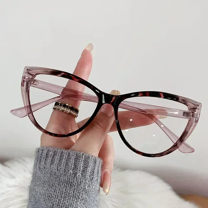 Vintage High Definition Cat Eye Myopia Glasses Anti Blue Light Short Sight Eyeglasses Ultra Light Minus Sight Eyewear 0 To -4.0