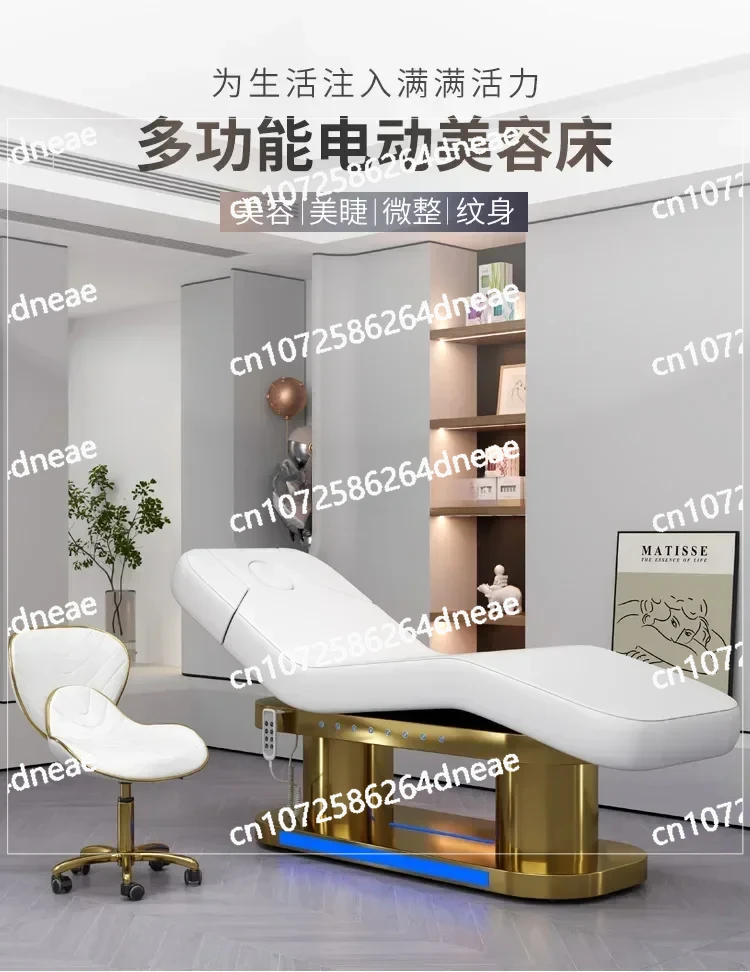 Beauty High-End Massage Bed Body Therapy Massage Tattoo Embroidery Electric Beauty Bed