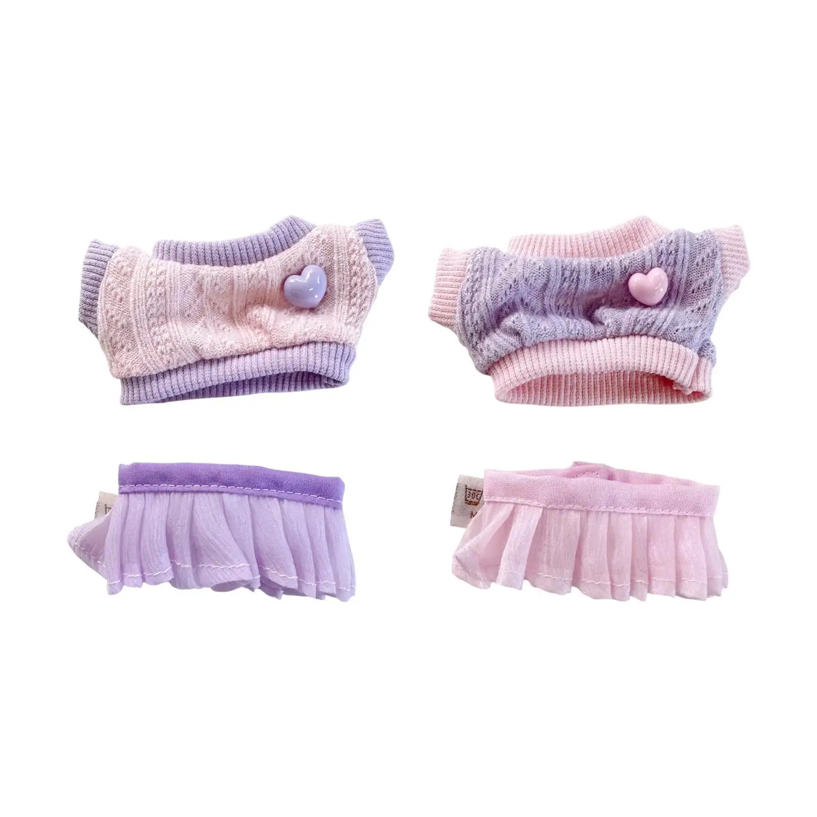 Gevulde poppenkleertjes Foto rekwisieten DIY Educatief aankleden voor pop van 17 cm en 15 cm