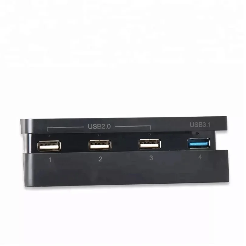 لمحول PS4 النحيف لوحدة التحكم PS4 النحيفة USB2.0 موسع TP4-821 4 في 1 USB 3.0 عالي السرعة