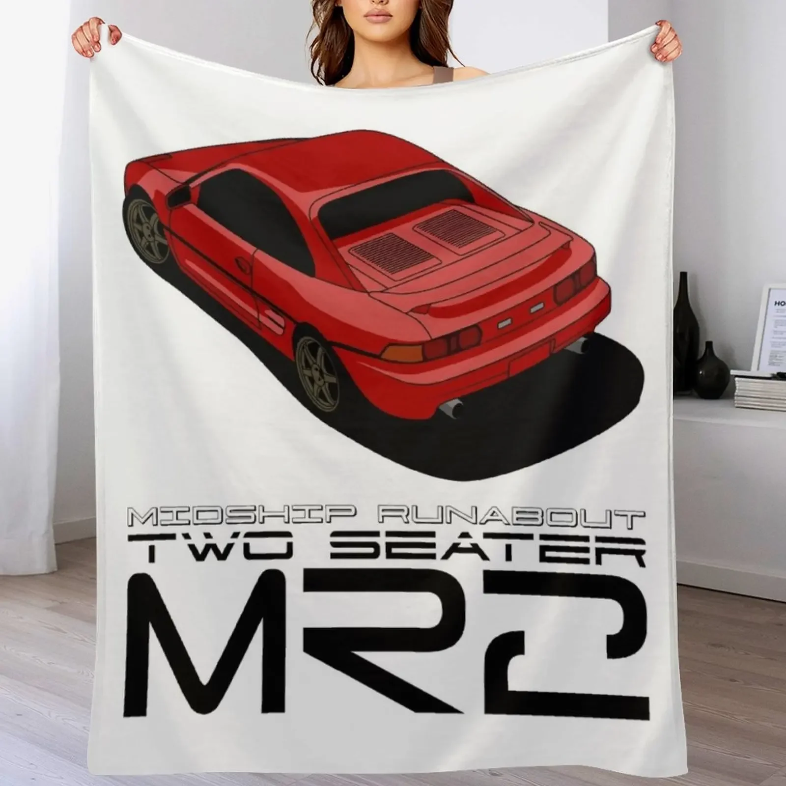 

MR2 SW20 Throw Blanket Blankets For Sofas Vintage Plush Soft Plush Plaid Blankets