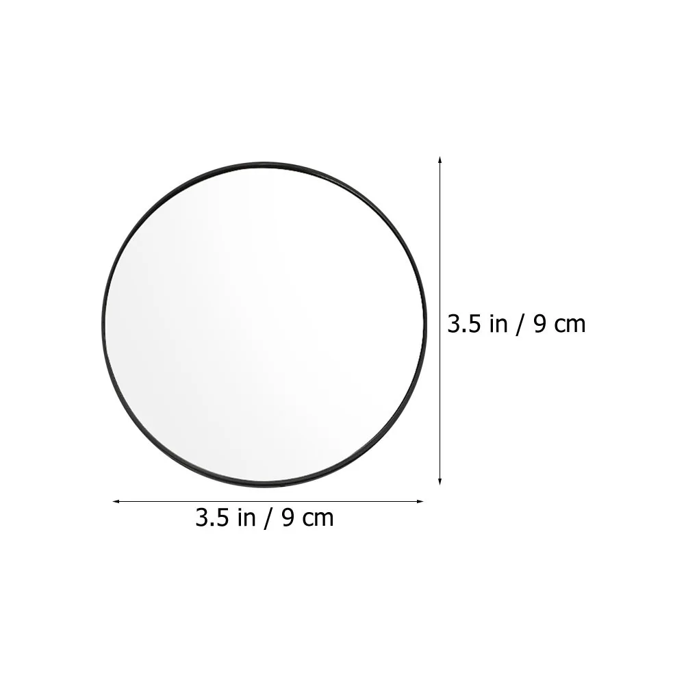 กระจกแต่งหน้าแบบขยาย 5 เท่า 4 ชิ้น พร้อมที่ยึดแบบสุญญากาศ กระจกทรงกลม พกพาสะดวก