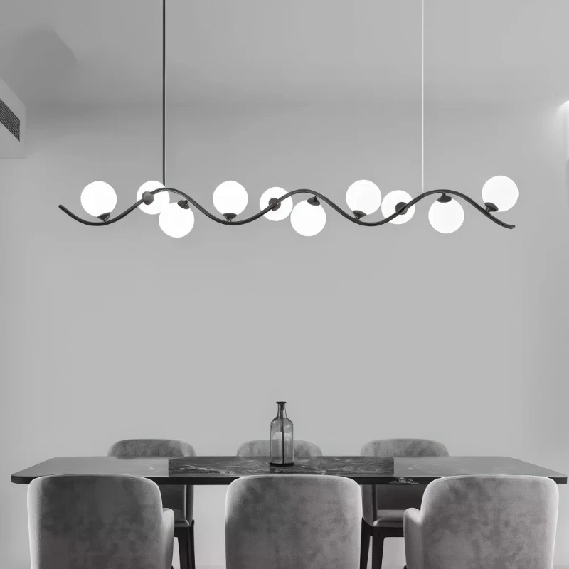 

Подвесной светильник LED для ресторана, круглый, металлический, в стиле минимализм, элегантный, для дома, гостиной, столовой, спальни