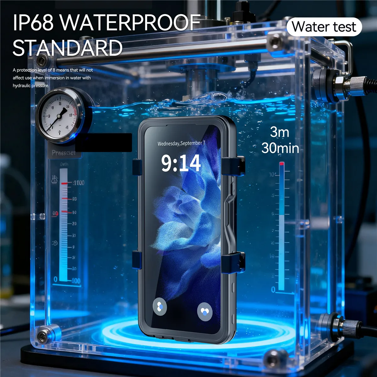 Shellbox IP68 حافظة مقاومة للماء لـ Morotola G PLAY 2026 حماية كاملة للجسم للسباحة والغوص في الهواء الطلق لهاتف Moto G PLAY #2