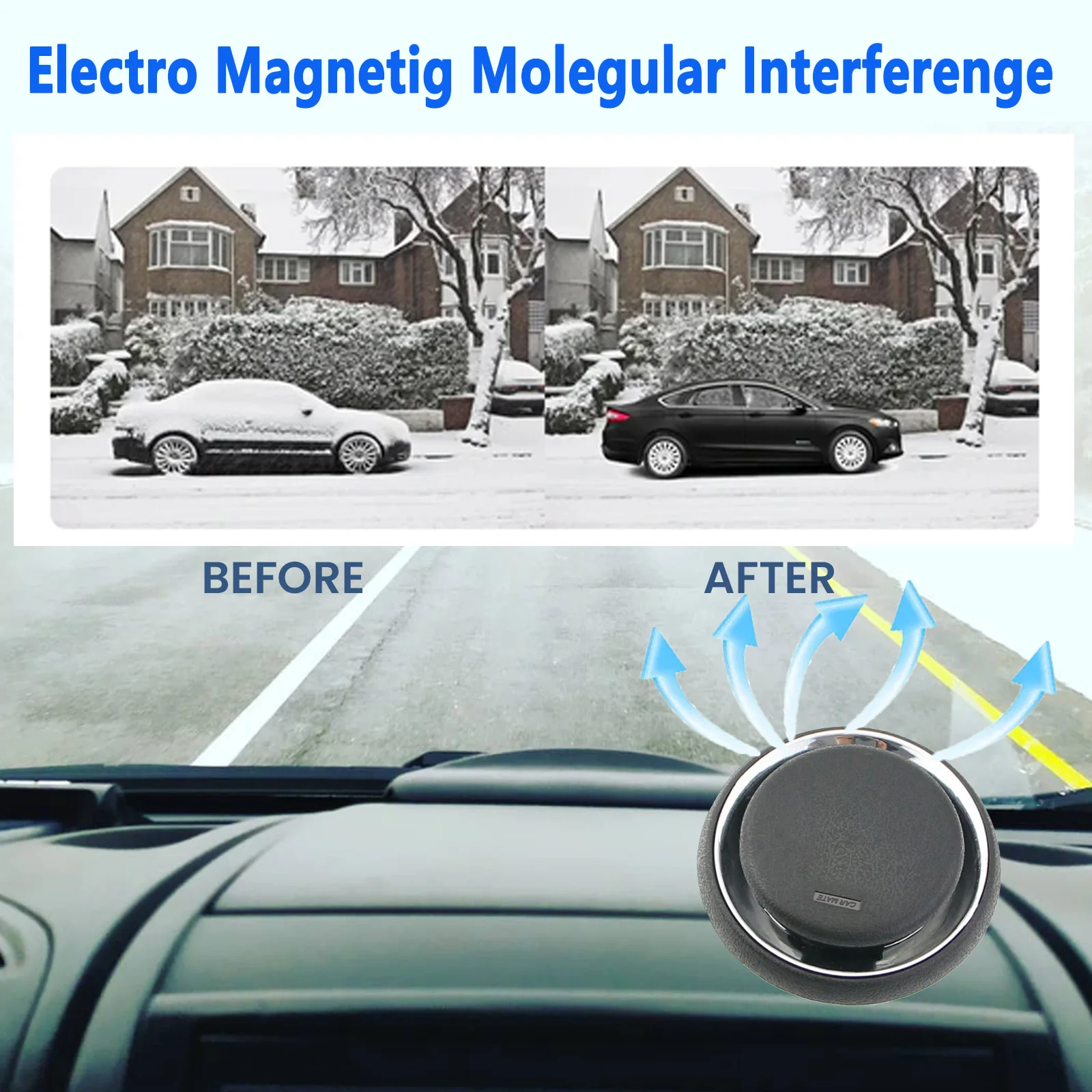 

Advanced Electromagnetic Car De-Icer Portable Molecular Oscillation Ice Remover Tool for Windshield Instant Defroster & Demister