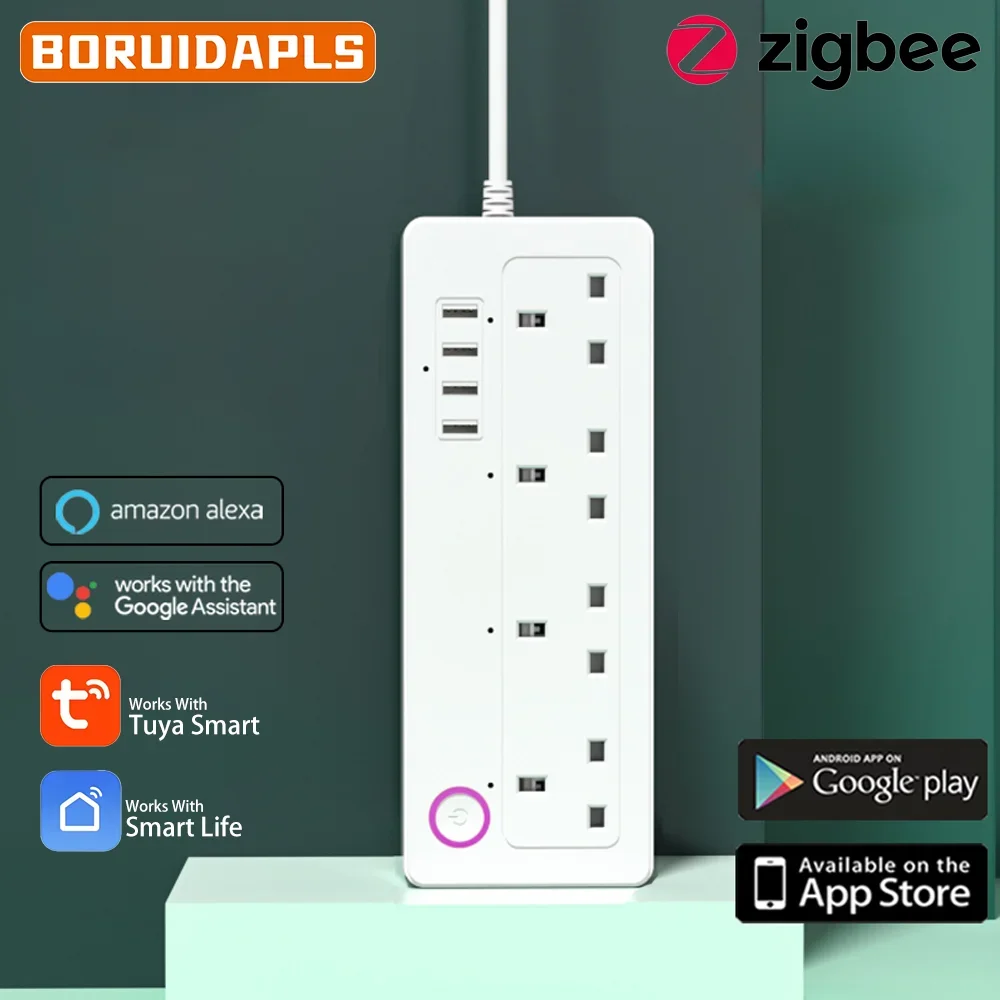 boruidapls-uk-zigbee-smart-power-strip-google-alexa-socket-timer-voice-remote-independent-control-4ac-4usb-multi-port-outlet