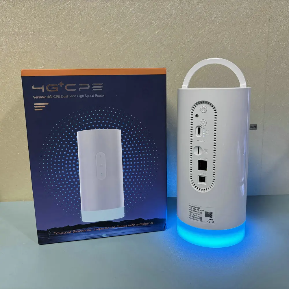 Router Smart Ai 4G + LTE WiFi 6 Router Dual Band 4G CPE Cat7 Wireless WiFi SIM Modem Router interno 10000mAh Wifi mobile