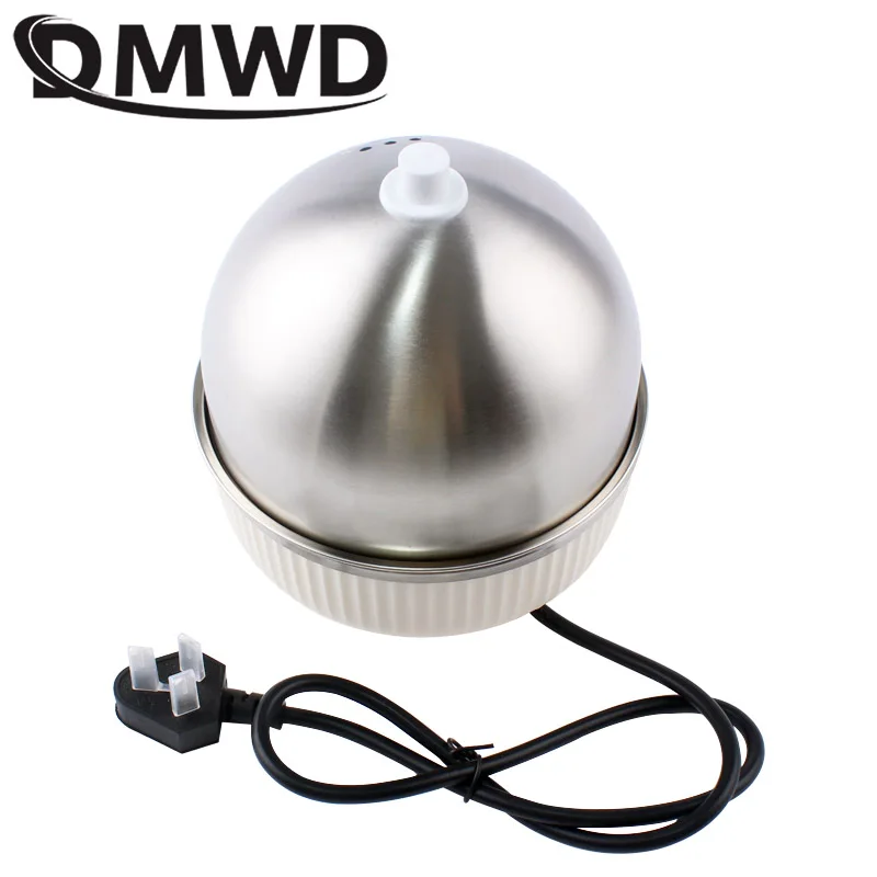 DMWD Household Electric Egg Steamer Boiler Stainless Steel Automatic Multi Food Cooker 7 Eggs Egg Custard Steaming Cooker 220V