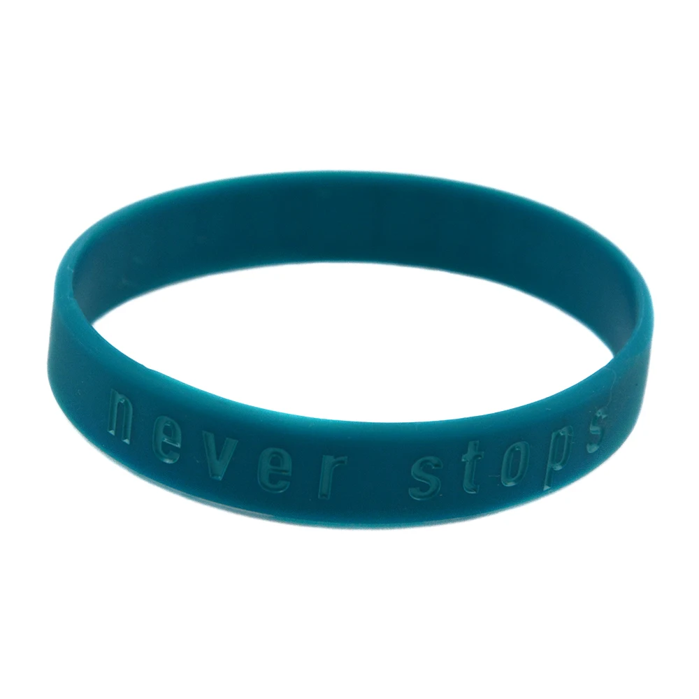 1 PC Basket Battle Never Stops Silikon-Gummi-Armband Basketball-Fan-Geschenk Handgelenksband – Detail 6