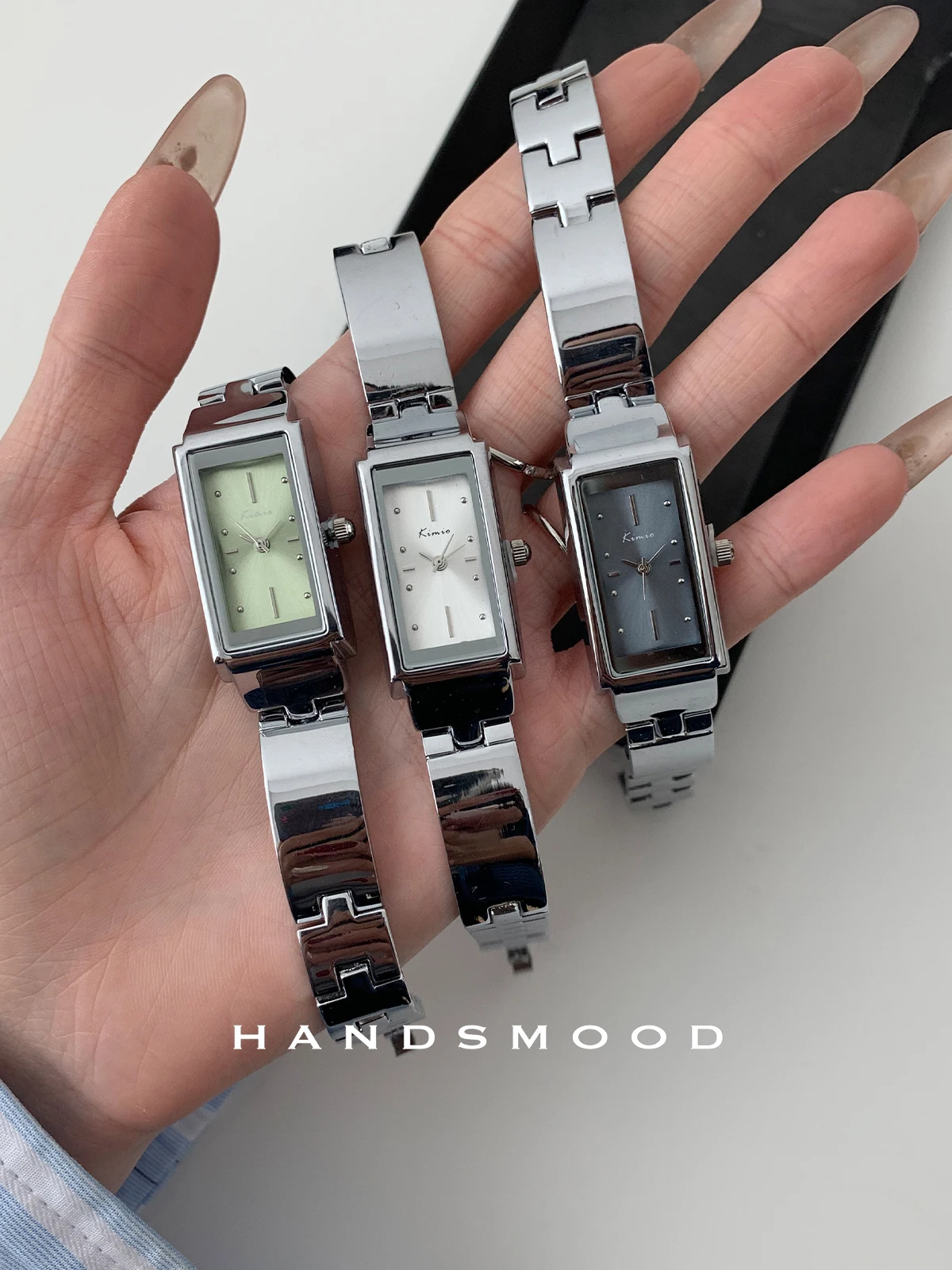 

New Exquisite Women'S Wristwatch, Bracelet StyleRectangular Dial Quartz WatchElegant And Fashionable Women'S Watch, Clock Watch.