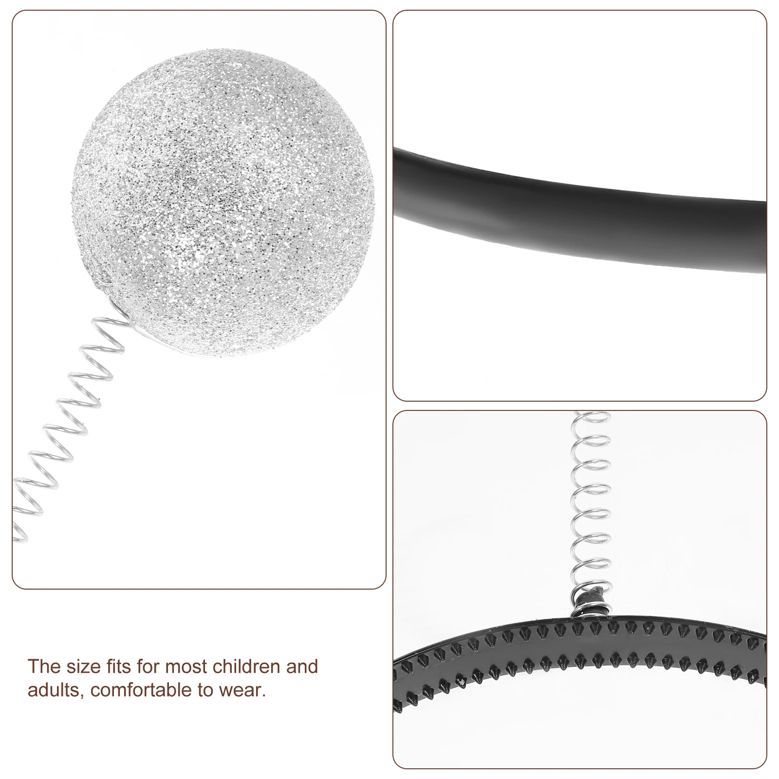 

6 Pcs Foam Ball Headband Party Hair Hoop Accessories for Girls Headgear Headdress Christmas Headwear Child Trendy Decor