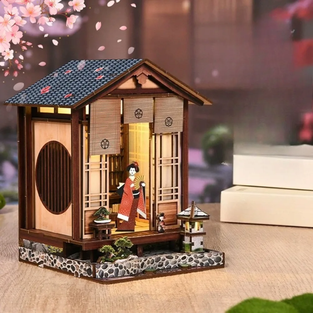 New Moss Lamp & Garden DIY Wooden Bookend 3D Puzzle - Hand Assembly Miniature House Model, Home Decor, Christmas  Black Friday
