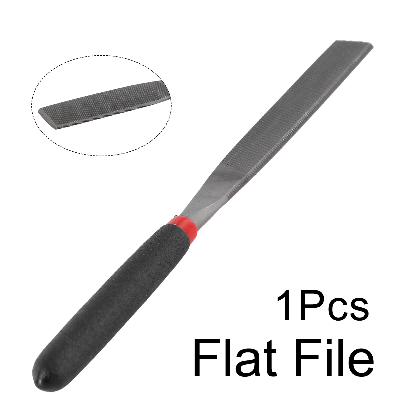 

1Pc Small File Flat File Round File Half Round File Steel 118mm Hand Tools For Hardened Steel Glass Tile Stone Gold