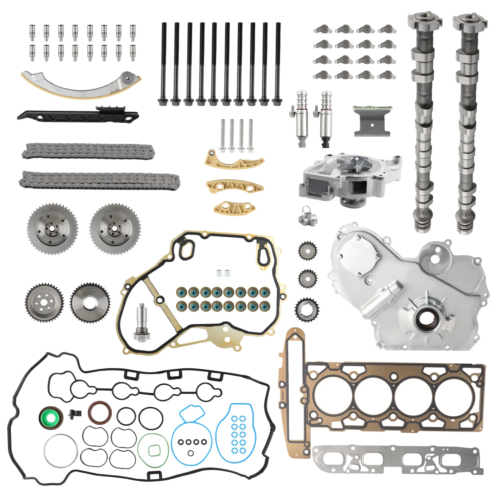 Camshaft lifters timing chain Set For GMC Terrain Chevrolet Equinox  HHR 2.4L  12604896  12634844 12608300