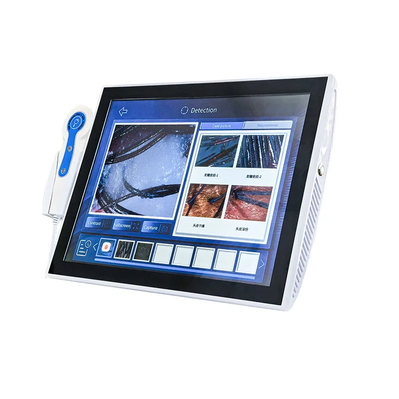 Portable High Quality Intelligent Hair Follicle Scanner Portable Skin Detector Beauty Skin Diagnosis Hair Analyzer Machine