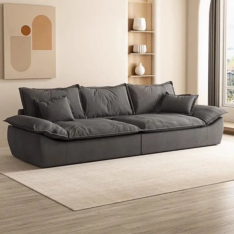 أرائك غرفة المعيشة المقطعية المستلقة باللون الأبيض المقاوم للماء أرائك غرفة فاخرة على الأرض أثاث Woonkamerbanken الحديث الرخيص #3