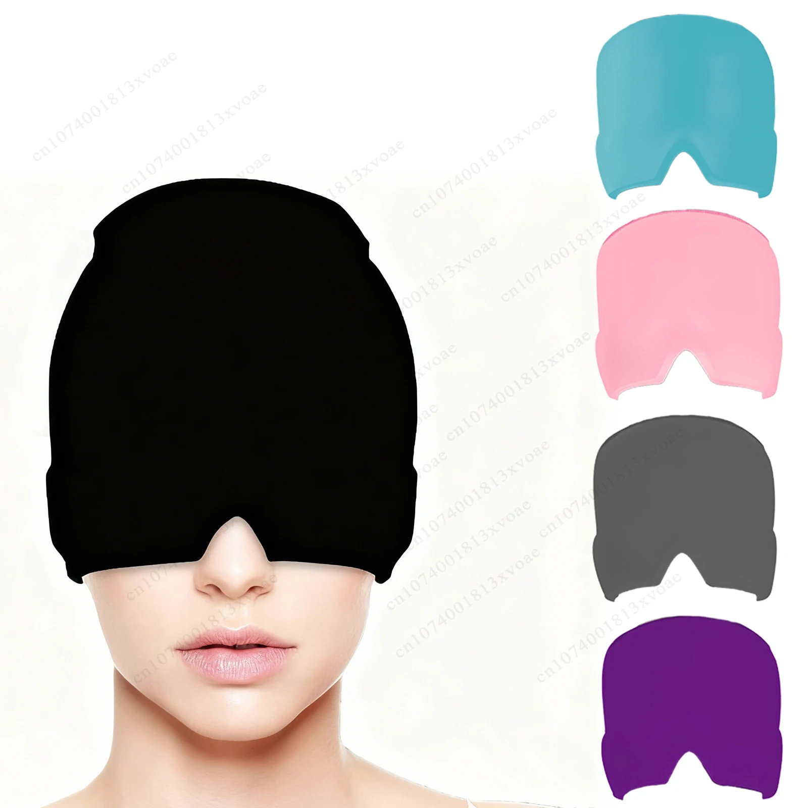 Capuchon de soulagement de la Migraine, capuchon de glace en Gel, couvre-chef monocouche, Pack de glace, soulagement de la douleur, compresse extensible, masque pour les yeux