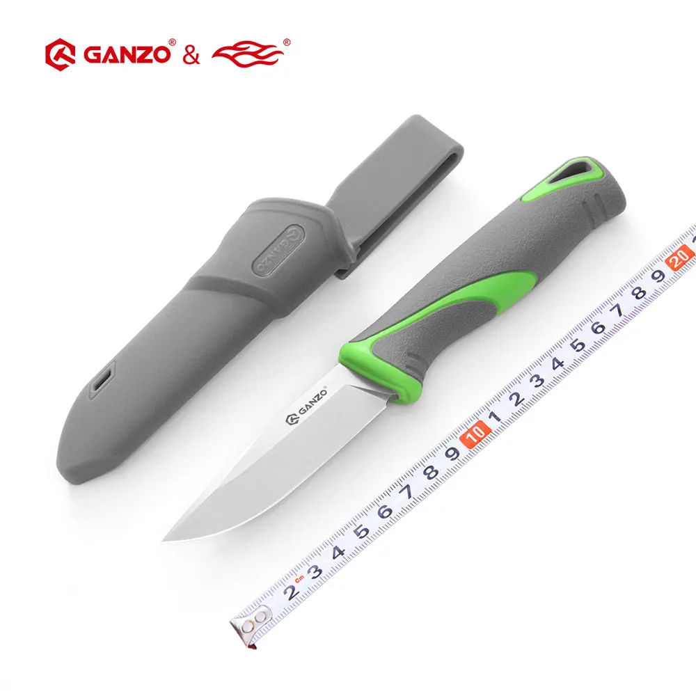 Ganzo 2023 G807 Firebird PP&TPR Handle 9cr14mov Fixed Blade Knife Survival Camping  Hunting Knife Tactical Outdoor Tool