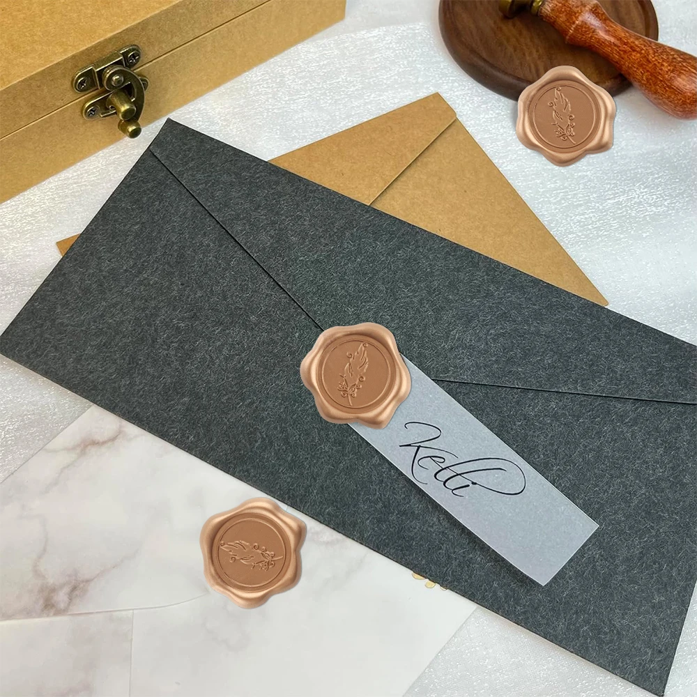 30Pcs Valentine\'s Day Wax Seal Stickers,Feather, Bow,Wreath,Heart  Self Adhesive Wax Stickers for Wedding Party Invitations