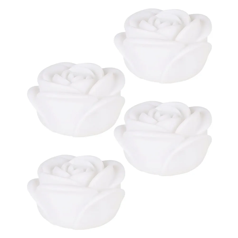 4 pezzi lampada rosa decorazione realistica luce notturna da giardino per esterni romantica lampada da patio per San Valentino luce di design rosa
