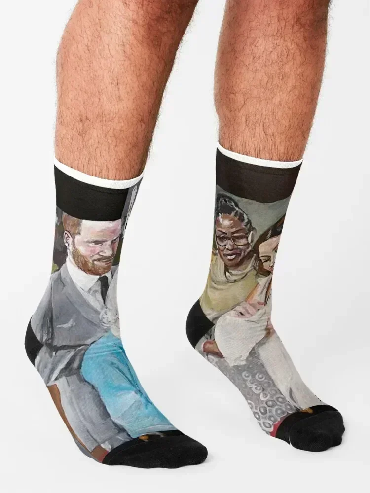 Royal Family Socks floral Sports fashionable sport Socks For Women Men's