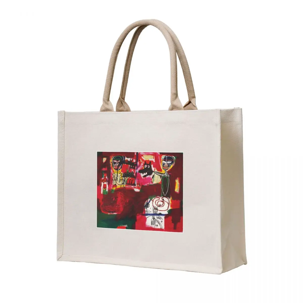 

jean michel rare vintage PRINT Tote Bag Women's beach bags Women's handbag custom fabric bag Candy bags
