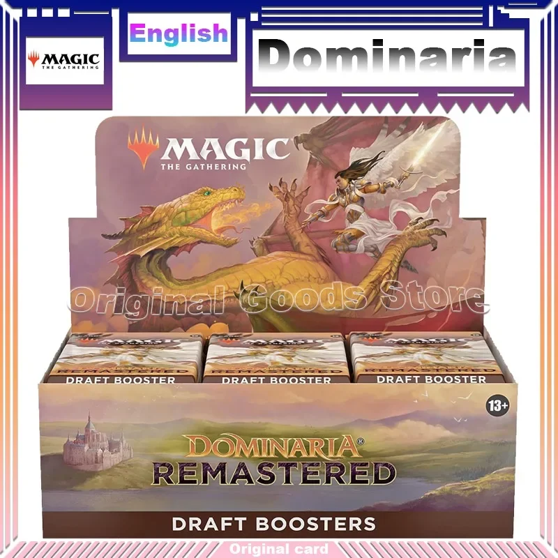 Dominária Cartões Comerciais para Crianças, Original Magic the Gathering, Draft Inglês, Booster Box, Presentes de Coleção, Remasterizado