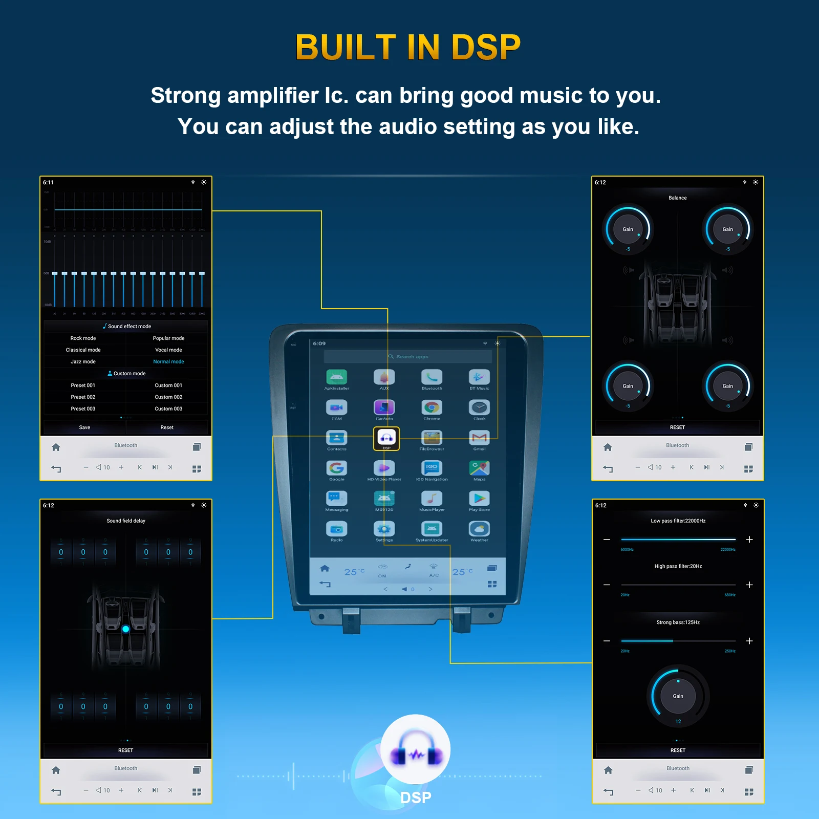 12.1 بوصة اللاسلكية Carplay تسلا شاشة راديو السيارة مشغل وسائط متعددة لفورد موستانج 2010-2014 رئيس وحدة لتحديد المواقع والملاحة