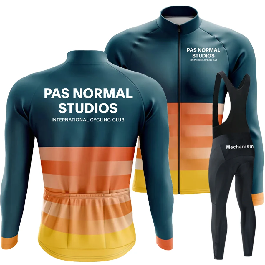 

PNS Bicycle Clothes Men Cycling Jersey Man Long Sleeve Men's Clothing Pants Padding Bicycles Bib Set Maillot Mtb Breathable Mens