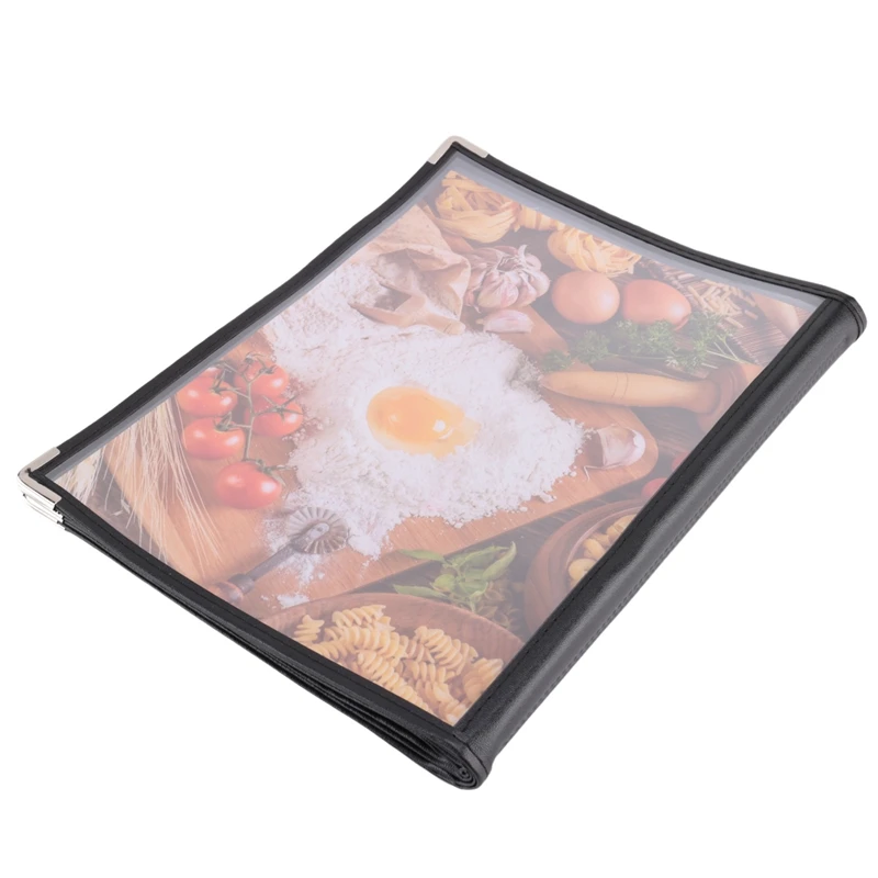 Transparent Restaurant Menu Covers For A4 Size Book Style Cafe Bar 8 Pages 16 View