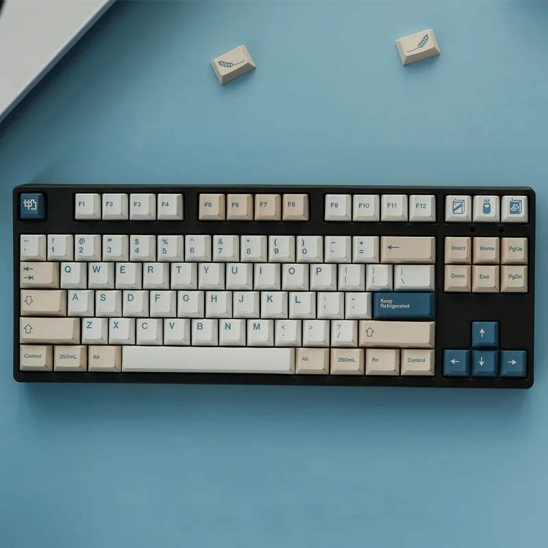 141 Keys GMK Soyamilk Keycaps Cherry Prolife PBT Dye Sublimation Mechanical Keyboard KeycapFor MX Swincth With 1.75U 2U Shift