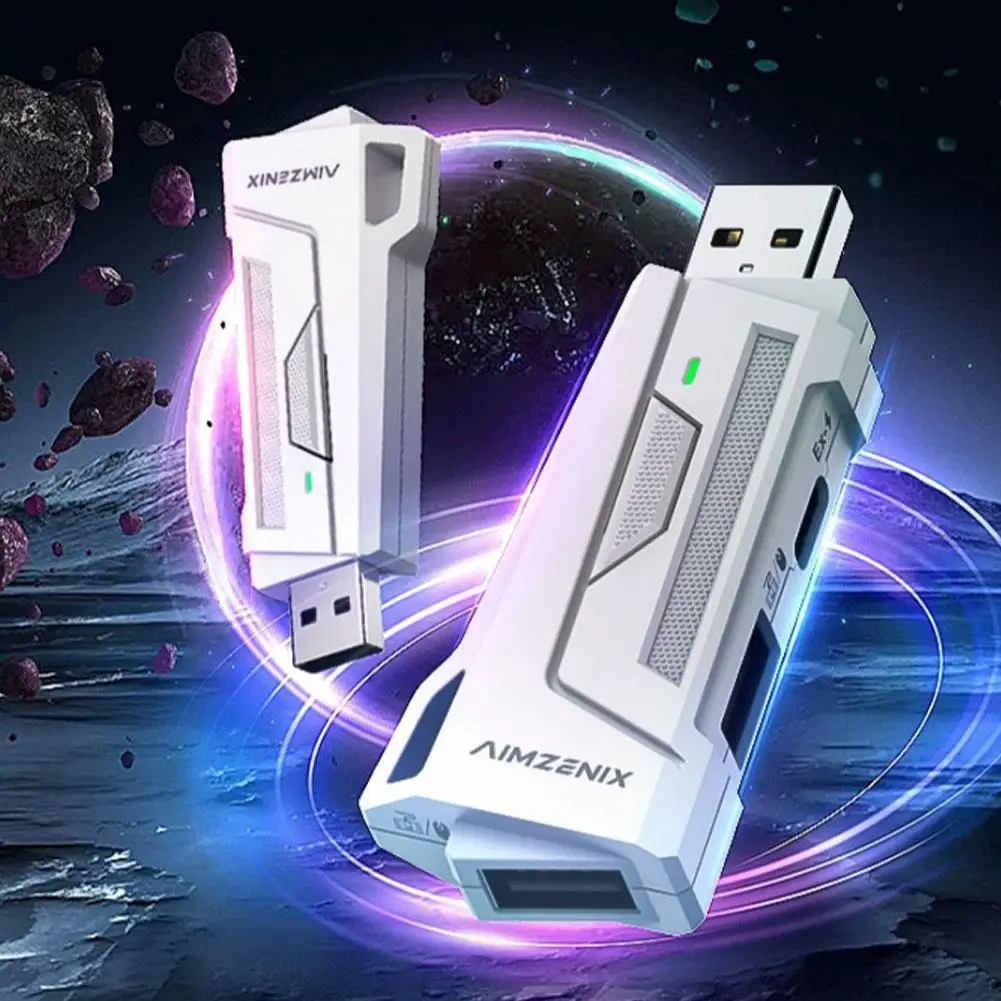 AIMZENIX AX200 adaptor konverter, untuk Keyboard dan Mouse, bilah campuran Gamwing, adaptor konverter mendukung PS4/PS3/PS5