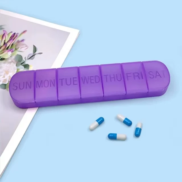 7 Dagen Wekelijkse Bunker Mini Draagbare Pillendoosje Drug Doseer Tablet Geneeskunde Opslagcontainer Reiscapsule Box Organizer