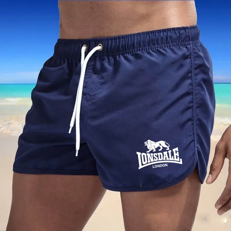 Hot selling summer beach shorts for men, printed sports running pants, shorts, swimwear, quick drying surfing shorts, swimwear