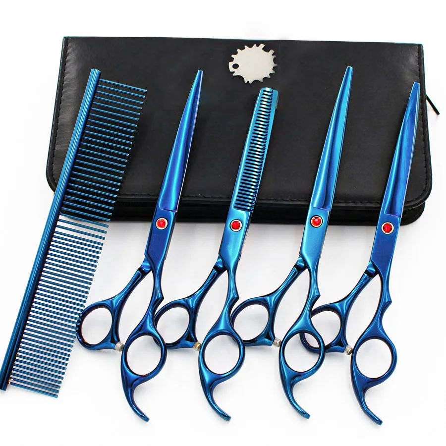 

Pet Hair Scissors Dog Grooming Shear Portable Curved For Dog Cat Safty Stainless Steel Dog Scissors Pets Shears Animal Cutting