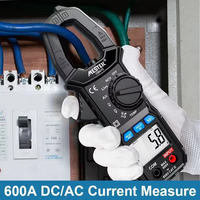 Digital Clamp Meter 600A AC DC Current Clamp Backlight NCV Voltmeter Ammeter with Data Zero Clamp Meter DC Current Mestek CM87D