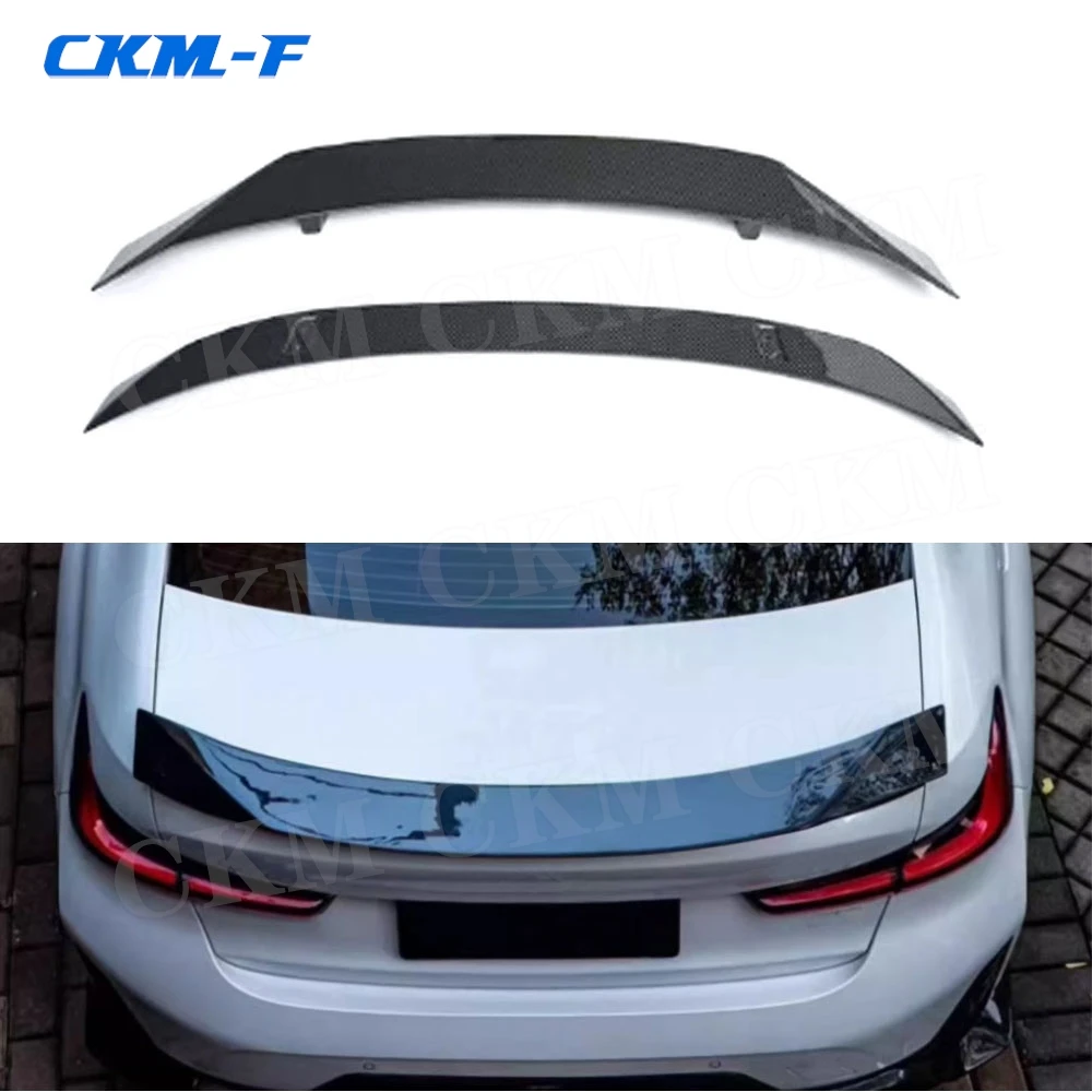 Dry Carbon Fiber Rear Boot Spoiler Trunk Trim Wings for BMW G20 CMST Sport 2023+ C Style Lid Spoiler Wing Body Kits Accessories