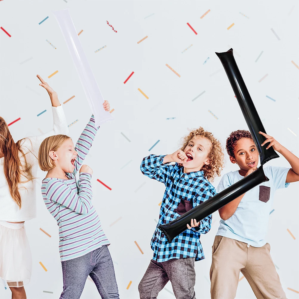 

48 Pcs Inflatable Cheer Sticks Blowouts Football Thunder Toys Long Balloon Lightweight Gifts Team SportsSouvenirs