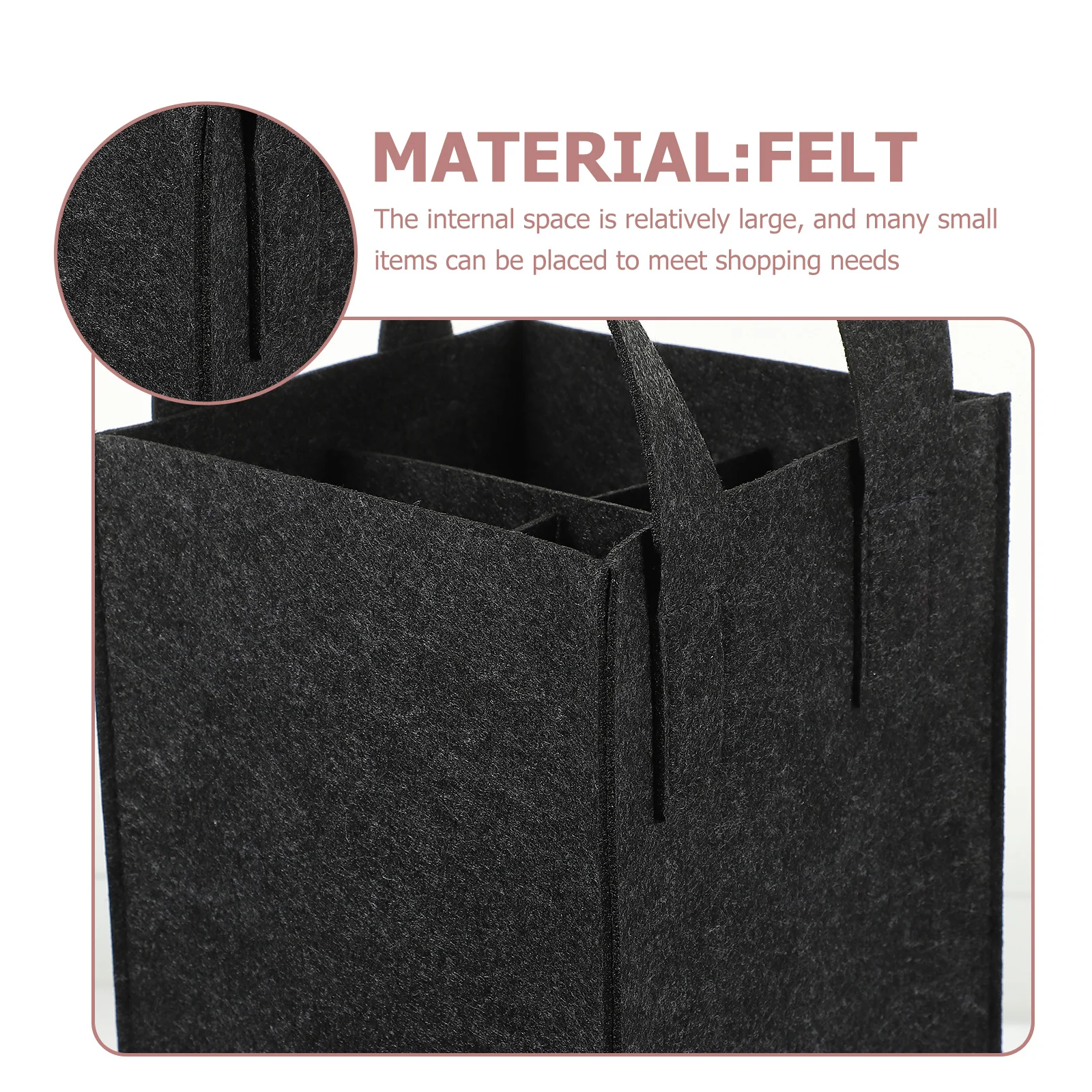 

1Pcs Red Wine Bottle Carrier Felt Wine Handbag Premium Fabric Portable Tote Pouch for Gifts Weddings Holidays Home Decor Use