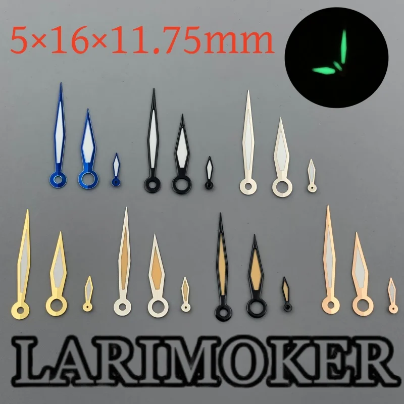 

LARIMOKER ETA6497 Blue Gold Silver Black Rose Gold Green Luminous ETA 6497 Watch Movement Parts Hands