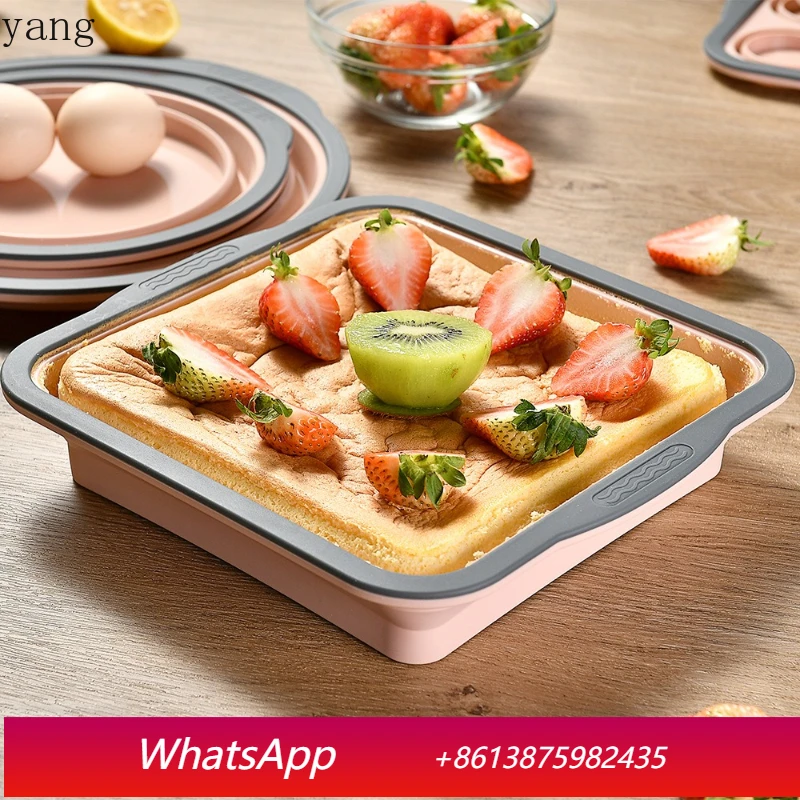 

LMM Foldable Silicone Cake Mold High Temperature Resistant Toast Bread Baking Pan