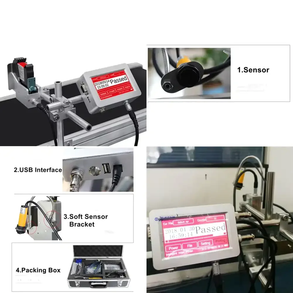 Best Sell CE Certification Online Ink Jet Coding Machinery Inkjet Expiry Date Pen Printing Machine