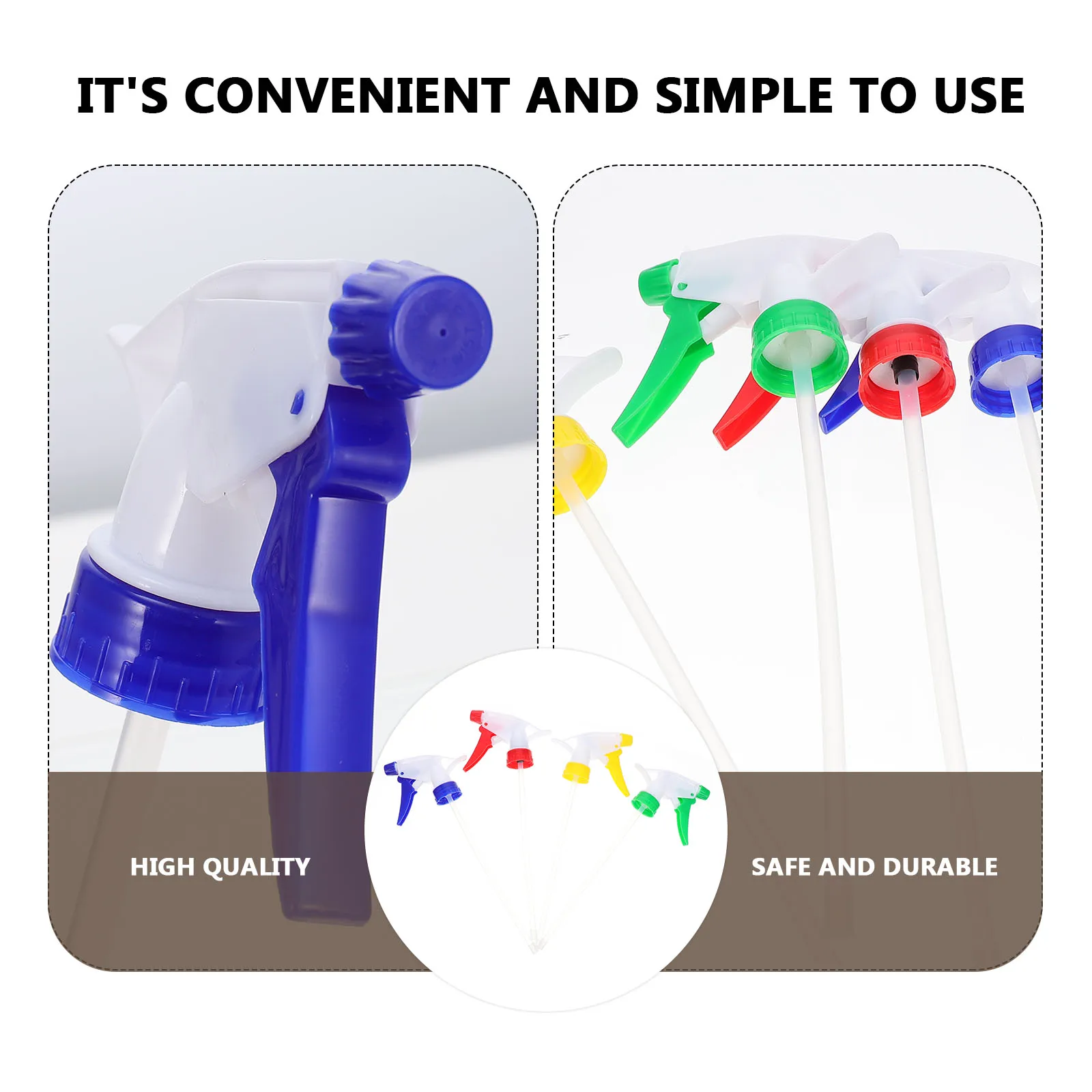 

4pcs Spray Heads Heads For Essential Oils Watering Plant Perfume Replacement Plastic Bottle Nozzles Eco-Friendly Trigger Sprayer