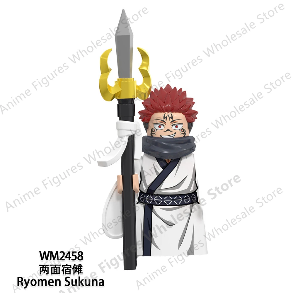 Anime Jujutsu Kaisen Satoru Gojo Building blocks bricks mini action figures assemble toys dolls kids gifts WM6149 WM6139